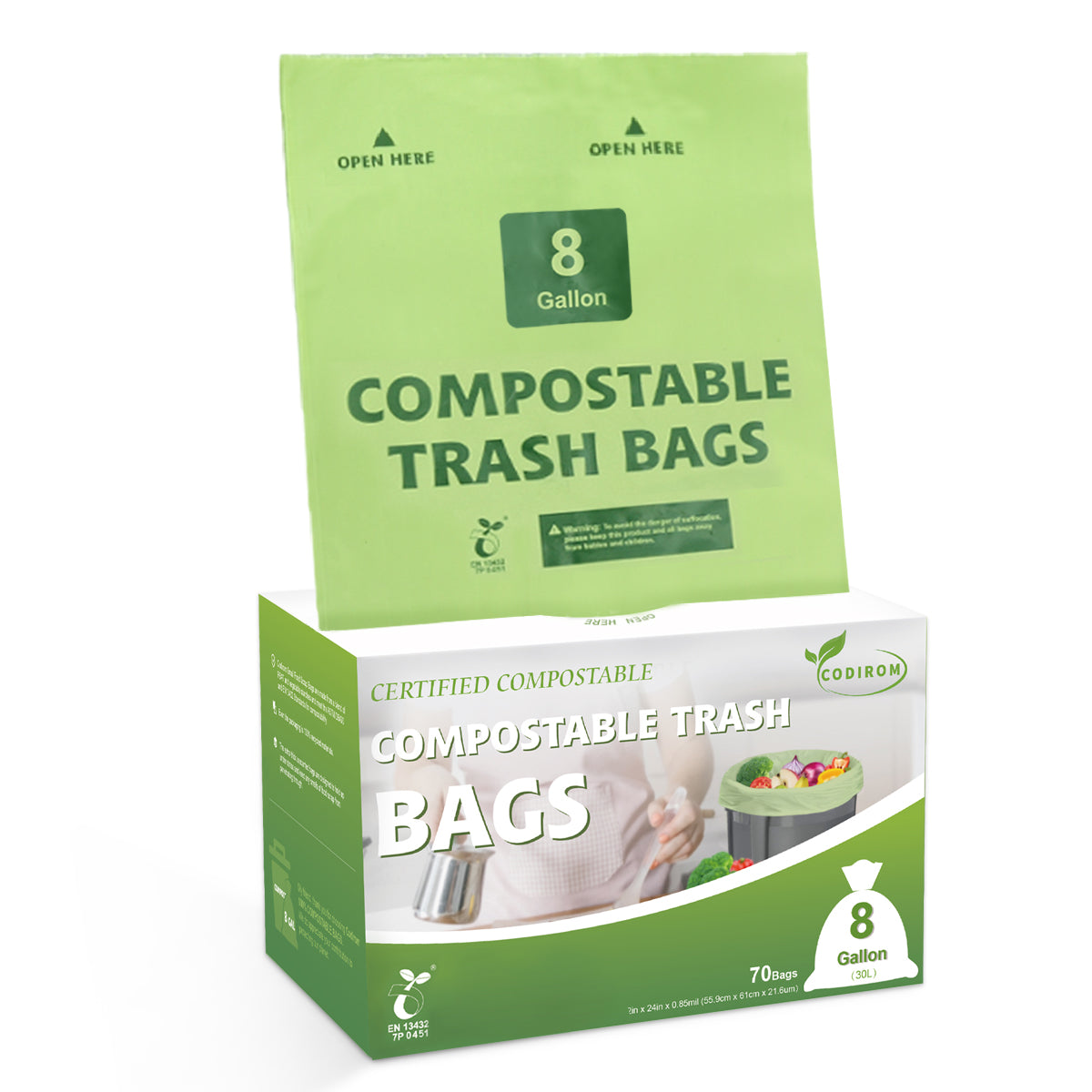 20 gal Certified Compostable Trash Bags