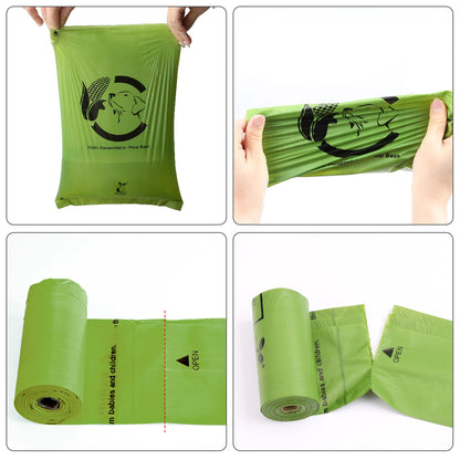 Certified Compostable Dog Poop Bags| 120 bags | Forest Green