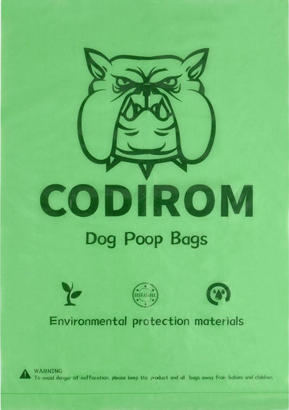 Biodegradable Dog Poop Bags 300 Counts 20 Rolls-GREEN