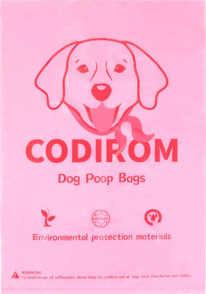 Biodegradable Eco-Friendly Dog Poop Bags 690 Counts 46 Rolls-PINK